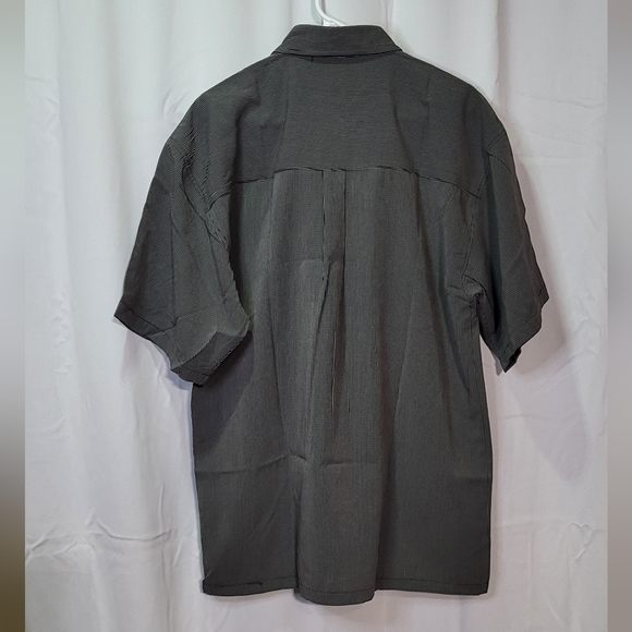 L.A.Beat Men's Black Plaid NWT Short Sleeve Button Down Shirt Size XL - Picture 4 of 5